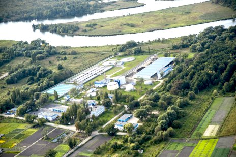 Zdroje sewage treatment plant in Szczecin