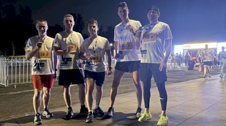 Zespół biegaczy TPF po Nocnym Biegu Firmowym!