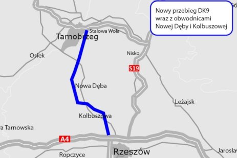 Realizacja dokumentacji projektowej dla budowy nowego przebiegu drogi krajowej nr 9 klasy GP na odcinku od obwodnicy Nowej Dęby do drogi ekspresowej S74