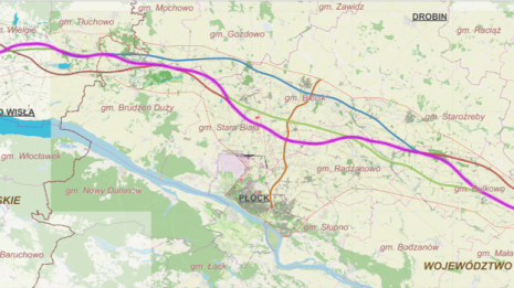 Preferred Route Selected for the S10 Expressway between A1 and the Warsaw Agglomeration Bypass