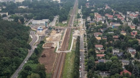 Progress on the construction of the tunnel in Wesoła