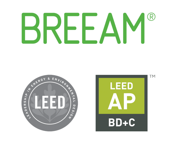 Green projects uniquely designed by TPF architects. Competence in BREEAM and LEED certifications